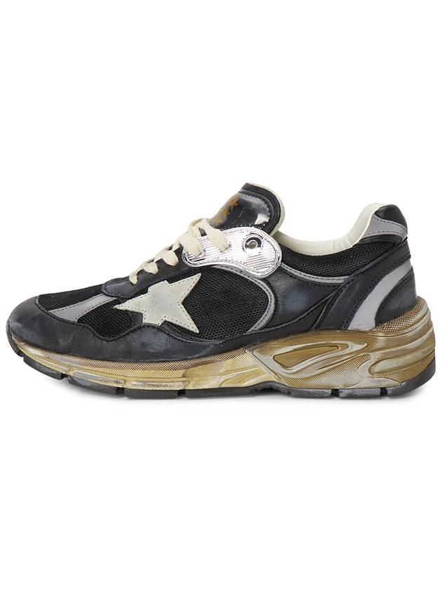 Dad-Star Mesh Nappa Leather Low Top Sneakers Black Ice Grey - GOLDEN GOOSE - BALAAN 4