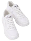 Prax 01 Re-Nylon Brushed Leather Low-Top Sneakers White - PRADA - BALAAN 2