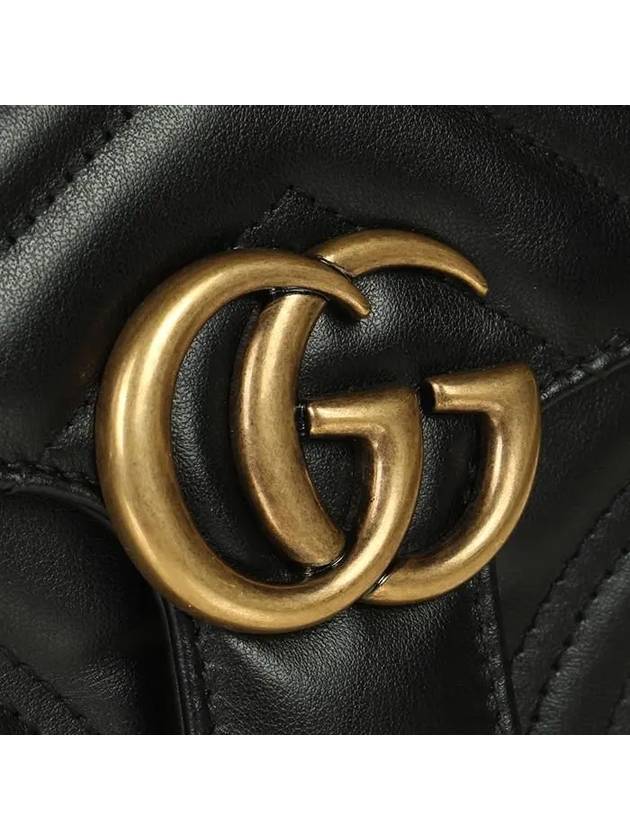 GG Marmont Mini Top Handle Tote Bag Black - GUCCI - BALAAN 8