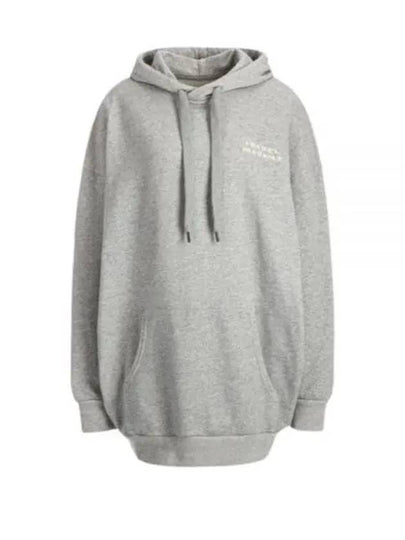 Solena Embroidered Logo Oversized Hoodie Grey - ISABEL MARANT - BALAAN 2