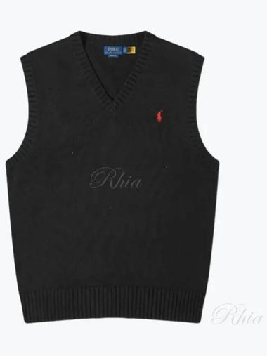 pony logo embroidered knit vest 710A33366001 - POLO RALPH LAUREN - BALAAN 1