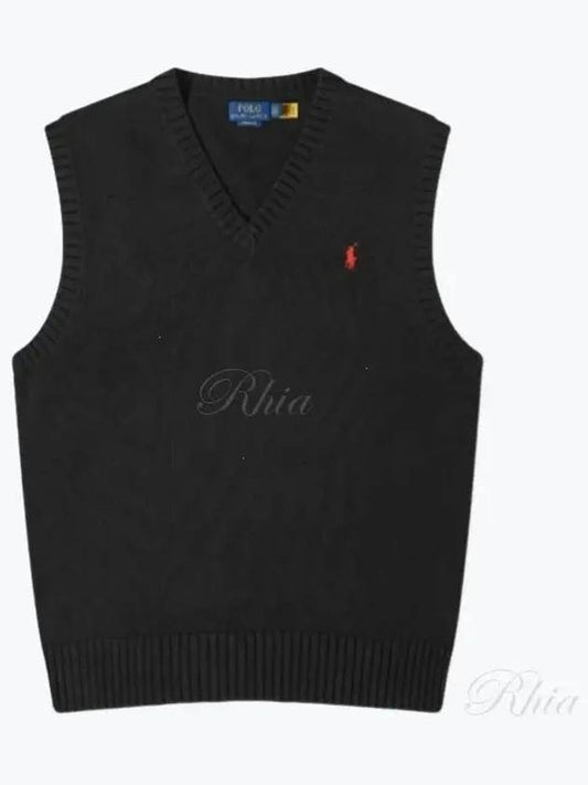 24 Pony logo embroidered knit vest 710A33366001 - POLO RALPH LAUREN - BALAAN 1