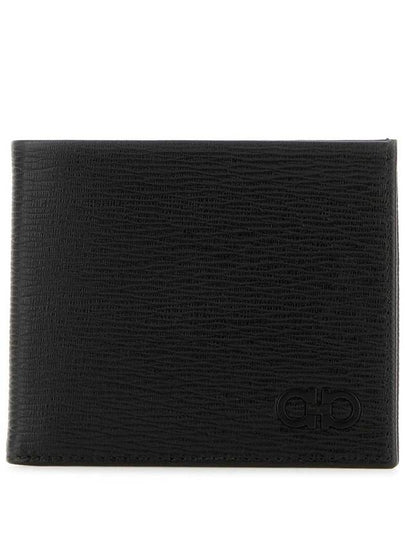 Gancini Half Wallet Black - SALVATORE FERRAGAMO - BALAAN 2