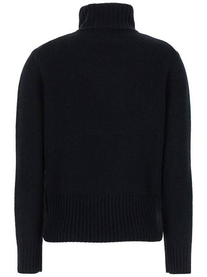 Black High Neck Sweater In Wool And Cashmere Woman - ALLUDE - BALAAN 2