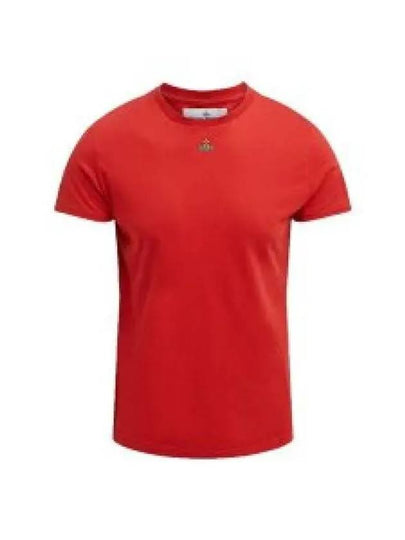 Embroided ORB Peru Short Sleeve T-Shirt Red - VIVIENNE WESTWOOD - BALAAN 2