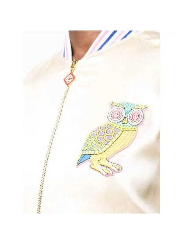 Logo Patch Silk Bomber Jacket WS23JK04002 - CASABLANCA - BALAAN 5