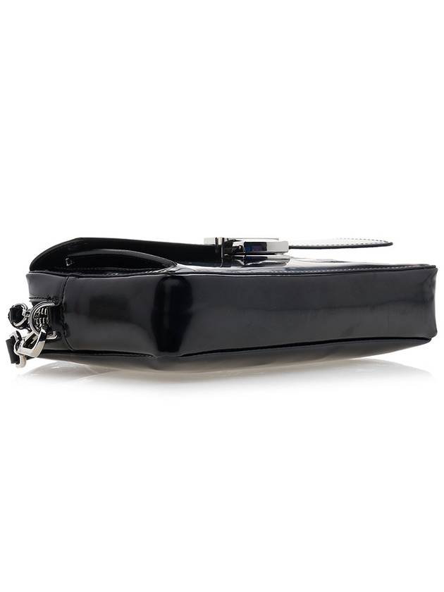 Slanted Click Cross Bag Black - MSGM - BALAAN 6