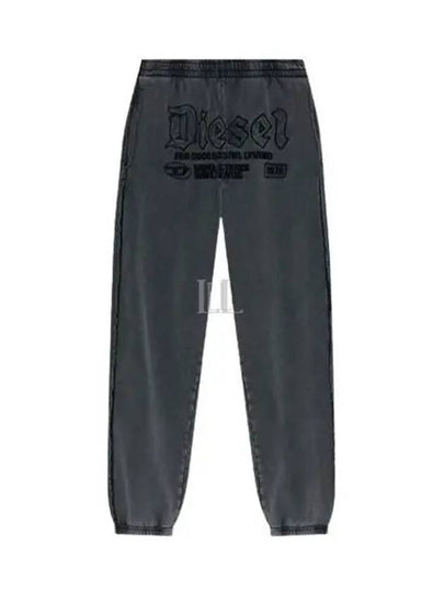 P Marky Embroidered Logo Track Pants Black - DIESEL - BALAAN 2