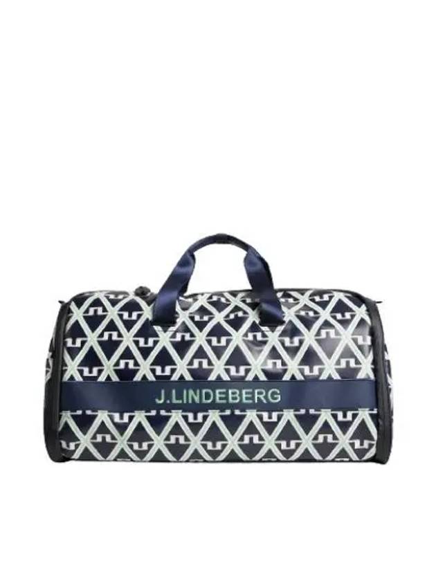 Garment Print Golf Duffel Bag Geo JL Navy - J.LINDEBERG - BALAAN 2