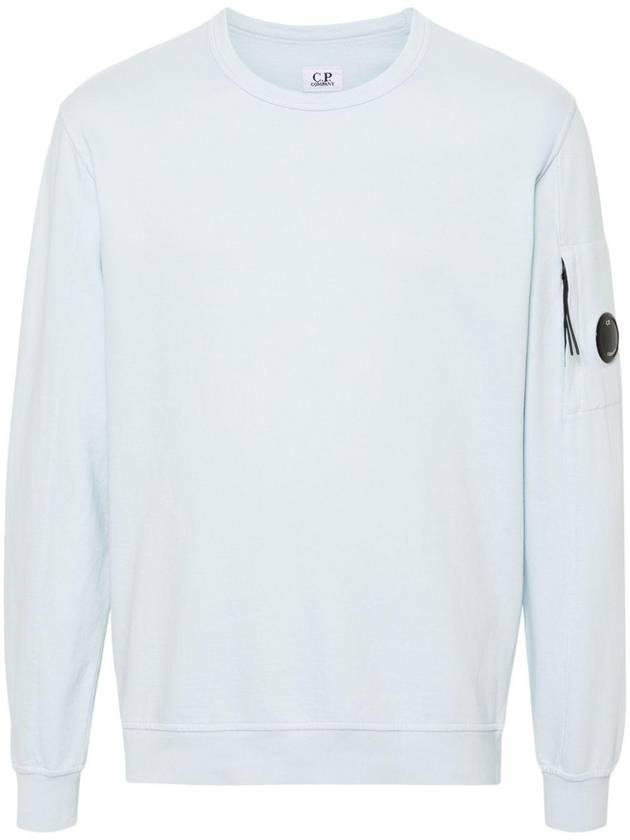 Light Fleece Sweatshirt Light Blue - CP COMPANY - BALAAN 2