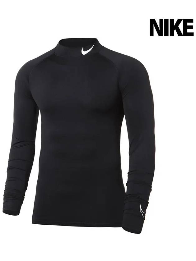 Pro Dri Fit Tight Long Sleeve Mock Men s Training T Shirt Black DD1986 010 - NIKE - BALAAN 2