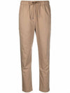 Women's Gabardine Track Pants Beige - BRUNELLO CUCINELLI - BALAAN.