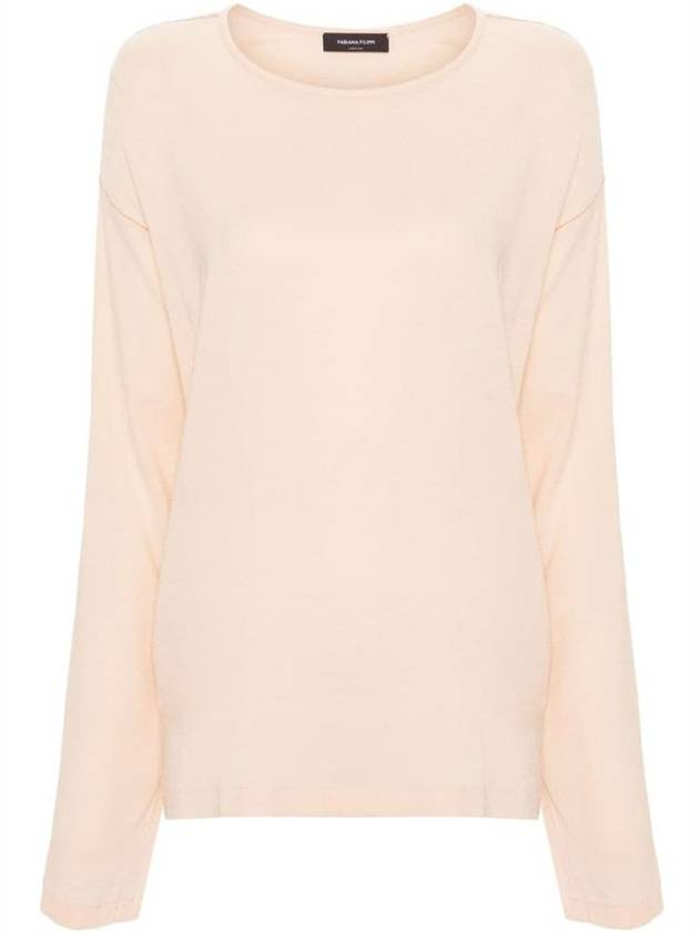 Long Sleeve T-Shirt TPD264F222M466 2186 Blush Pink - FABIANA FILIPPI - BALAAN 2