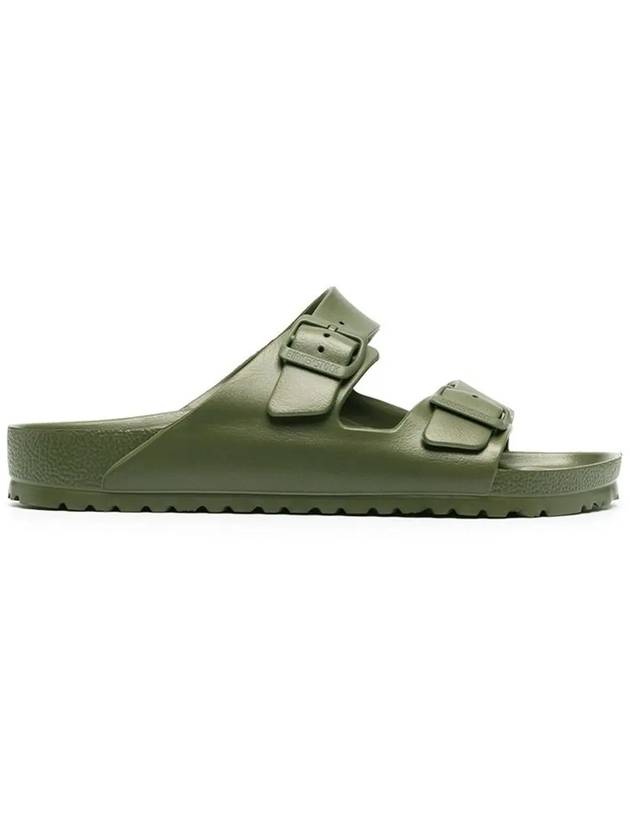 Arizona Eva Buckle Slippers Khaki - BIRKENSTOCK - BALAAN 3