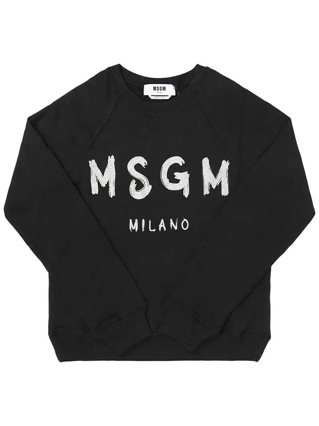 Logo Sweatshirt Black - MSGM - BALAAN 5