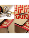 8BT284 Beige Red Calfskin KAN I Ai F Silver Tote 2WAY - FENDI - BALAAN 6