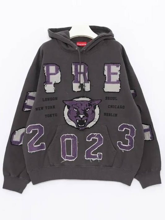 SW63 BLACK Washed Panther Hoodie - SUPREME - BALAAN 2