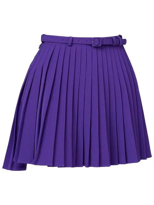 Golf Wear Uncut Belt Pleated Skirt Purple - J JANE - BALAAN 2