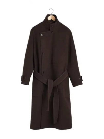 Wrapped Belted Single Coat Brown - LEMAIRE - BALAAN 2