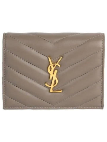 Cassandra Matelasse Flap Card Case Women s Bicycle Wallet - SAINT LAURENT - BALAAN 1