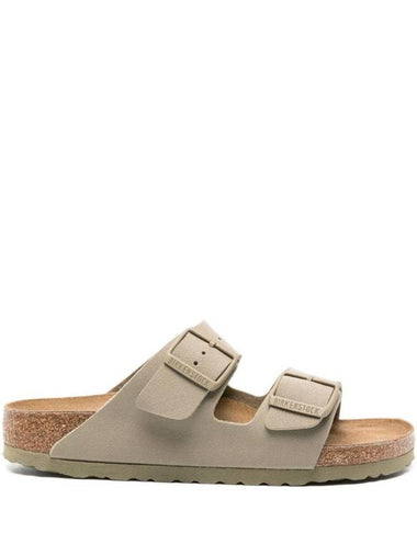 Arizona Big Buckle Slippers Beige - BIRKENSTOCK - BALAAN 1