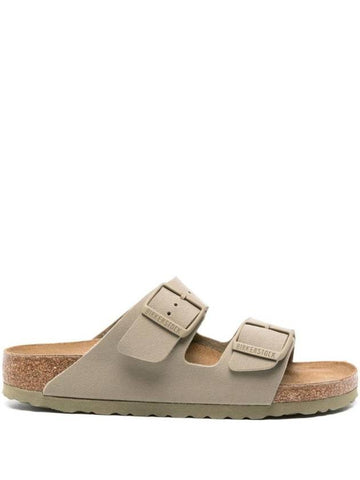 Arizona Big Buckle Slippers Beige - BIRKENSTOCK - BALAAN 1