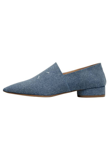 Women's Point Toe 4 Stitch Kiki Loafer Denim - MAISON MARGIELA - BALAAN 1