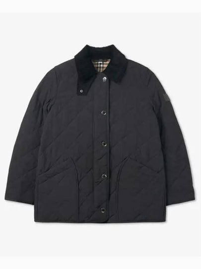 Diamond Quilted Thermoregulated Barn Jacket Black - BURBERRY - BALAAN 2