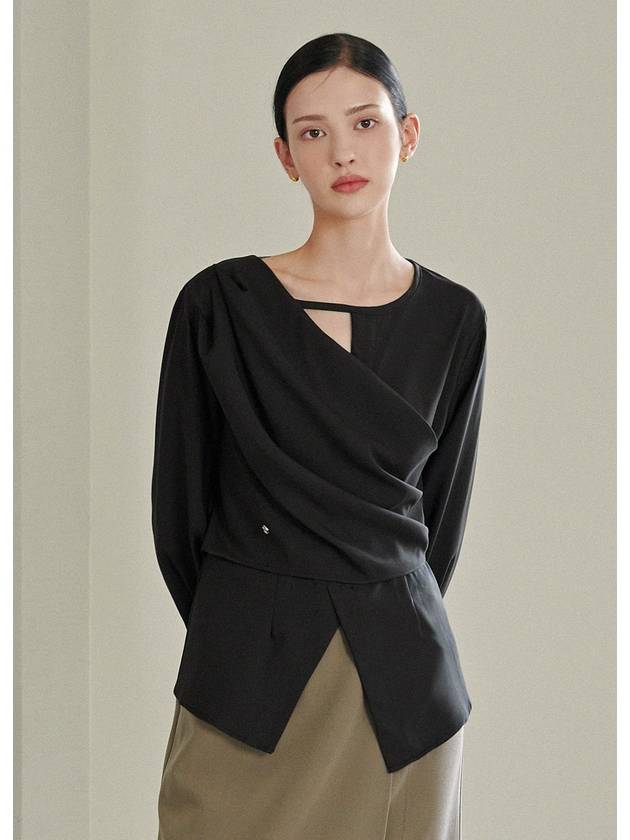 Poshley neck point wrap blouse - MICANE - BALAAN 3