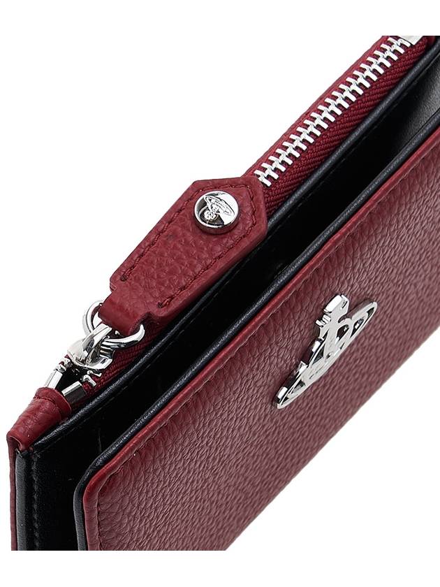 Slim Flat Card Wallet Red - VIVIENNE WESTWOOD - BALAAN 8