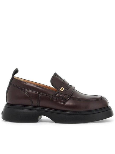 Everyday Patent Loafers Brown - GANNI - BALAAN 1