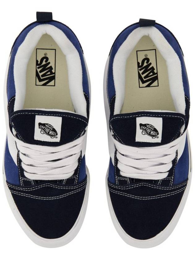 Knu Skool Lace-Up Low Top Sneakers Blue - VANS - BALAAN 7