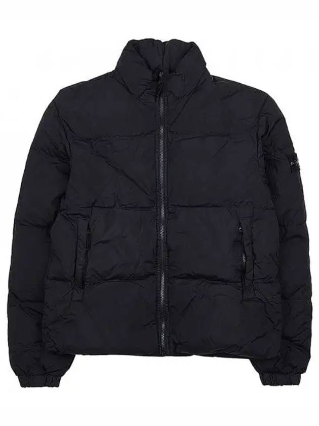 Kids 40823 Garment Dyed Crinkle Reps R-Nylon Down Padding Black - STONE ISLAND - BALAAN 2