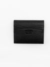 Logo Saffiano Half Wallet Black - PRADA - BALAAN 3