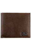 Gancini Half Wallet Brown - SALVATORE FERRAGAMO - BALAAN 2