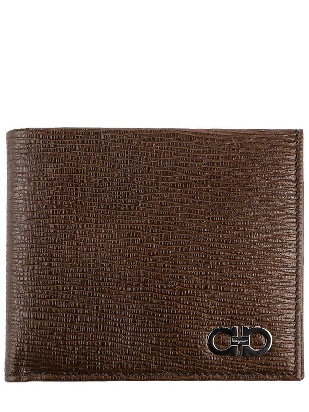 Gancini Half Wallet Brown - SALVATORE FERRAGAMO - BALAAN 2