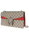 Dionysus GG Supreme Canvas Chain Small Shoulder Beige Red - GUCCI - BALAAN 3