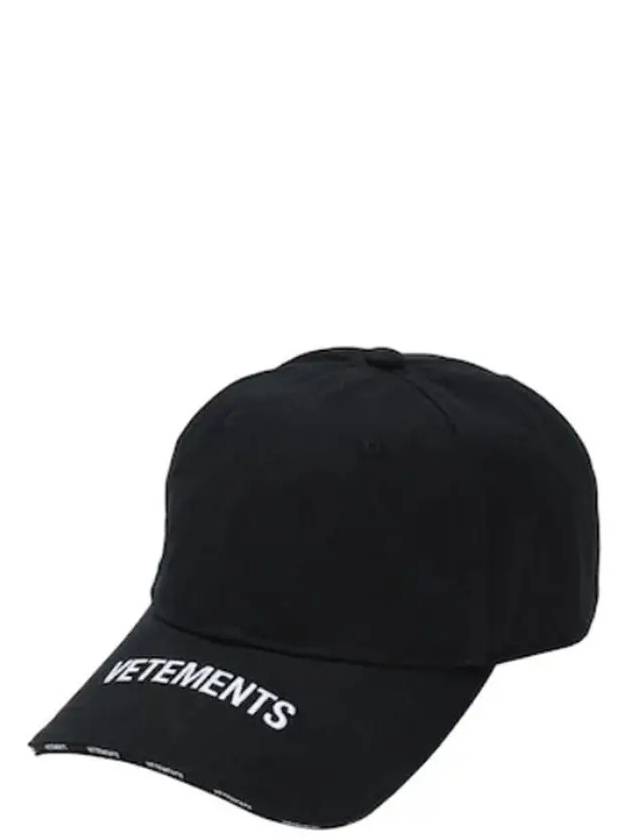 Logo Brim Embroidered Edge Point Cotton Baseball Cap Hat - VETEMENTS - BALAAN 2