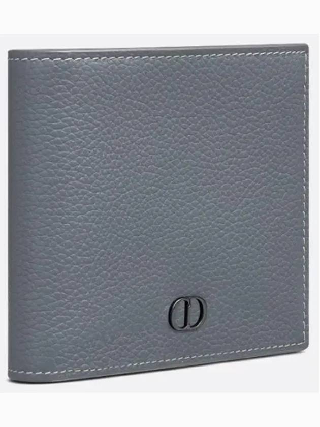 Grain Leather CD Icon Compact Half Wallet Deep Grey - DIOR - BALAAN 4