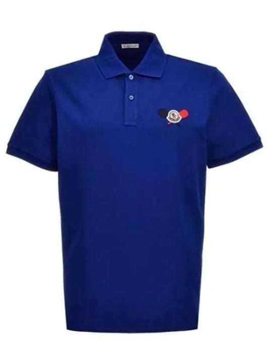 Miracle logo patch polo shirt 8A00009 - MONCLER - BALAAN 1