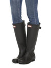 Tall Back Adjustable Wellington Rain Boots Black - HUNTER - BALAAN 3