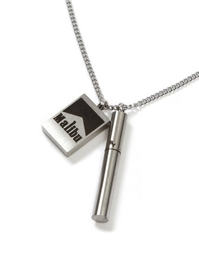 Malibu Cigar Pendant Necklace Silver - S SY - BALAAN 2