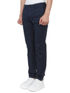 Men's Cotton Blend Straight Pants Navy - THEORY - BALAAN 3