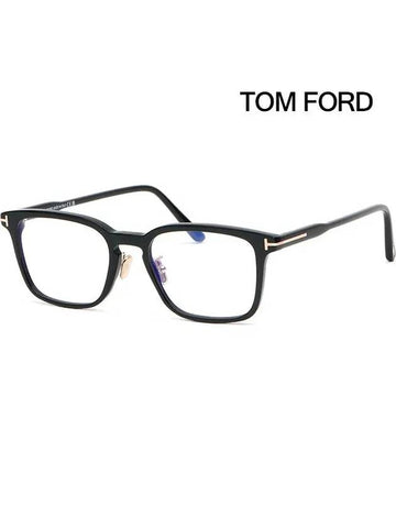 Glasses frame TF5928DB 001 Eye protection fashion blue light blocking horn frame - TOM FORD - BALAAN 1