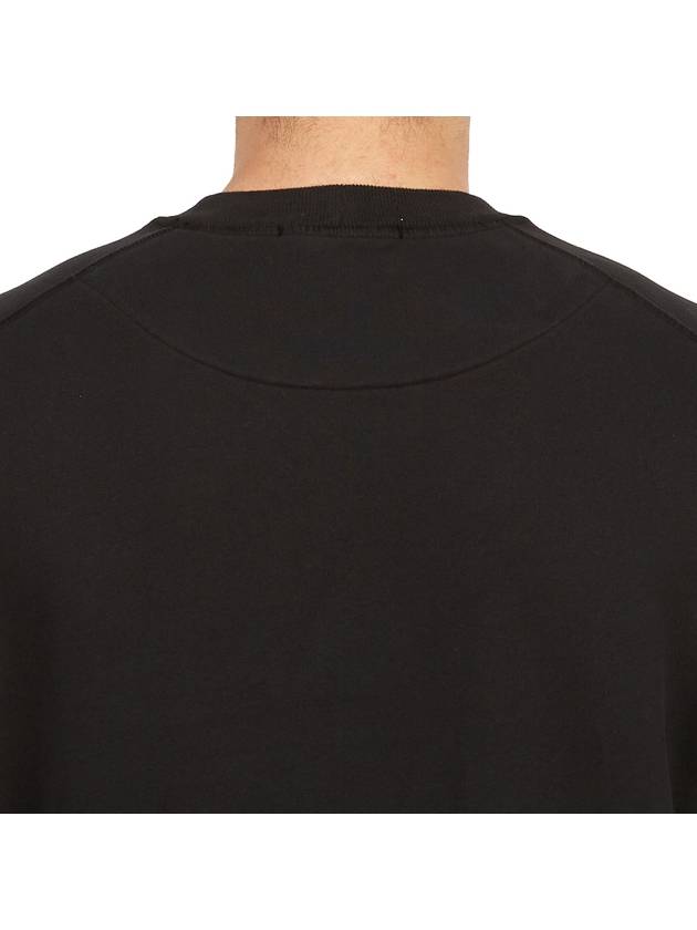 Men's Industrial One Print Sweatshirt Black - STONE ISLAND - BALAAN 8