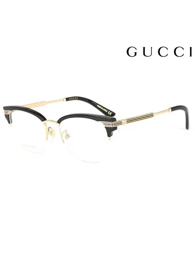 Eyewear Acetate Glossy Glasses Black Gold - GUCCI - BALAAN 3