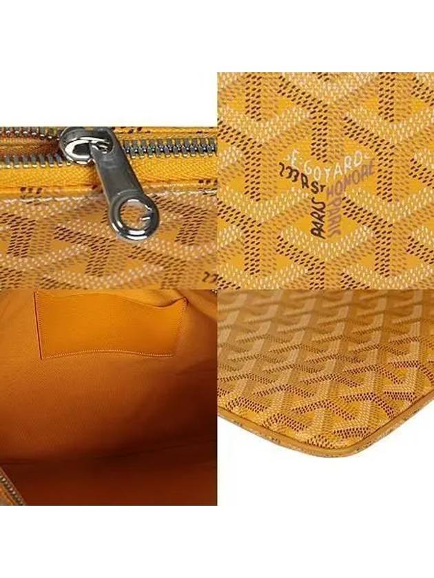 PVC special yellow color Sena MM unisex clutch bag - GOYARD - BALAAN 5