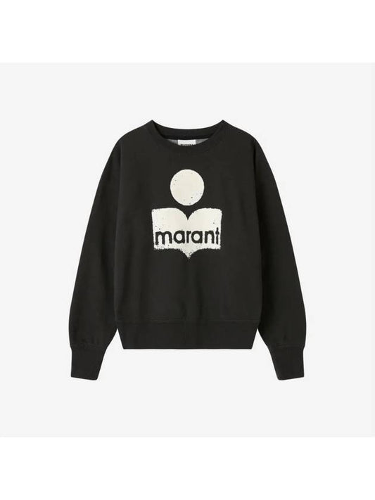 W Isabel Marant Mobily Sweatshirt Faded Black SW0011FA A1M78E 02FK - ISABEL MARANT - BALAAN 2