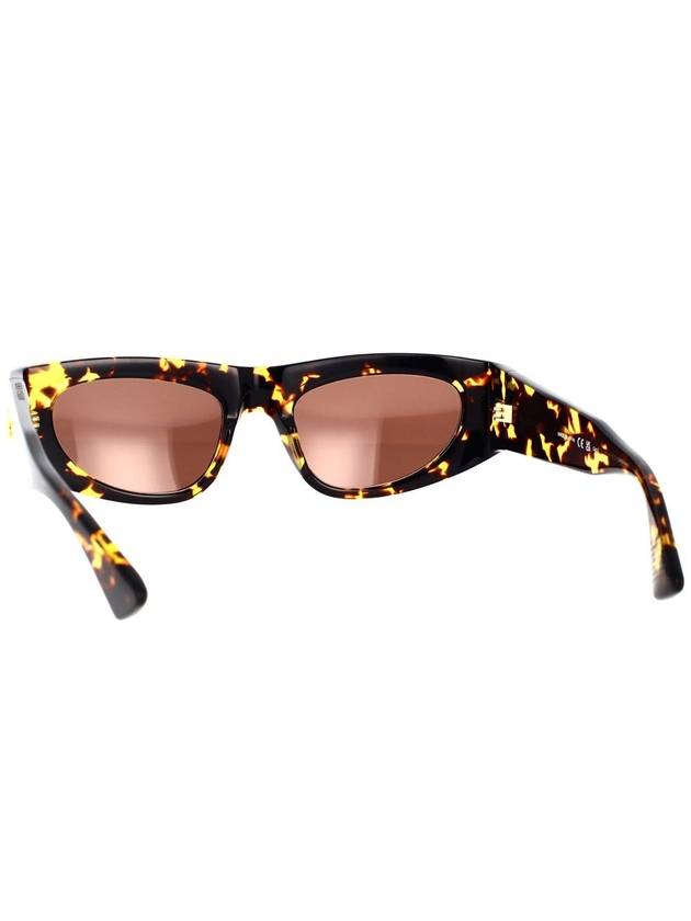 Eyewear Havana Bold Cat Eye Oval Sunglasses Brown - BOTTEGA VENETA - BALAAN 5