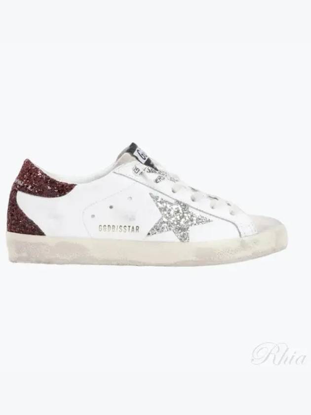 Superstar Glitter Tab Low Top Sneakers White - GOLDEN GOOSE - BALAAN 2